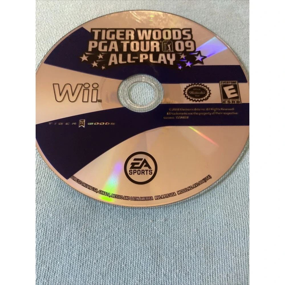 Nintendo Wii Tiger Woods Pga Tour 09 All Play Golf Video Game Disc Only